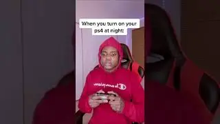 When You turn On Playstation your PS4 at night 😂 | HOYAA Meme