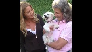 Jeanie Buss and Princess Cujo