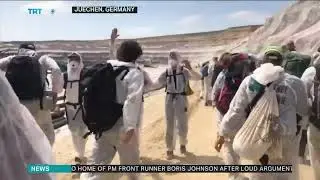 Climate protesters and police clash at Germany mine