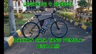 Upgrade sproket MTB Shimano turney 7 speed menjadi alivio 9 speed