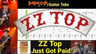 Just Got Paid - ZZ Top - Guitar + Bass TABS Lesson