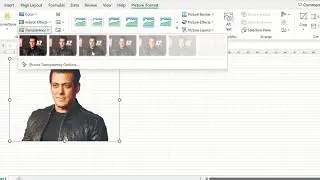 How to edit image in MS excel || Remove Background#msexcel #imageediting #salmankhan #exceltutorial