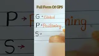Full Form Of GPS, GPS Full Form #shorts #short