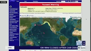 Parts of Oregon under tsunami watch after 8.7 quake hits Russia coast