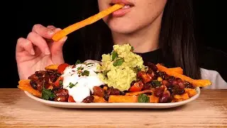 ASMR: Loaded Sweet Potato Fries (No Talking)