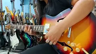Sound Review...!!! Gitar Kidal Samick Greg Bennett Hollow Body 