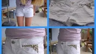 DIY: Studded Shorts ♡☼