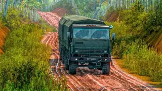 KamAZ 43101 Army Truck Mod ETS2 v1.43 | Mapa Eldorado Pro | [G29 Gameplay]