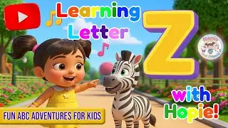 Learning Letter Z with Hopie! 🦓✨ Zigzag Zebra ABC Adventure for Kids | Fun Alphabet Learning