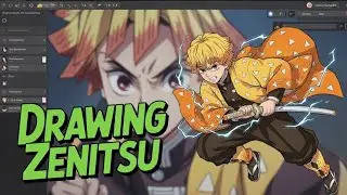 How to Draw Zenitsu Agatsuma | Ibis Paint X Tutorial