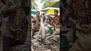 Daily life in a food Snek market @TechWizCreative #AnimalMarket