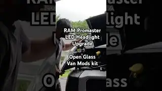 LED Headlight Install - 2020 RAM Promaster. Kit from Open Glass Van Mods