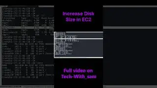 How to Increase Disk Size in AWS EC2 Step by Step #shorts #aws #devops #linux #ec2