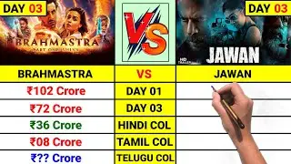 Jawan vs Brahmastra Box Office Collection Day 3, Total Hindi,Tamil And Telugu Collection Day 3