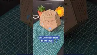 Don&rsquo;t throw Blinkit bags..watch this 👀 #blinkit #upcycling #craft #calendar #newyear2026 #diyshorts