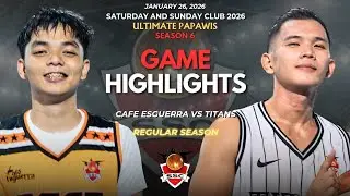 S.S.C 2026 | Cafe Esguerra vs Titans | Ultimate Papawis S6 | Regular Season | Highlights | 01-24-26