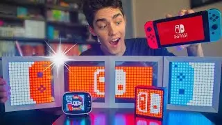 DIY CUSTOM LED Nintendo Switch Pixel LIGHT UP Art!! 🚨✨