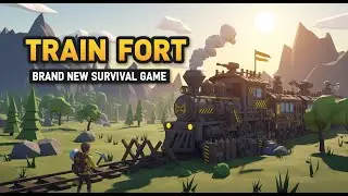 This BRAND NEW Train Building Survival Game Has A LOT Of Potential! - Train Fort Playtest