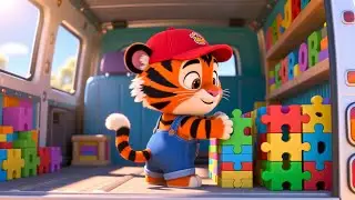 A to Z Animal Truck Puzzle 🚚🦁🔤 | Learn ABC and Animals for Kids | Preschool Educational Video