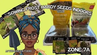 SOWING FROST HARDY SEEDS INDOORS! WHAT IS FROST HARDY! SEEDLING SOIL MIXTURE! #asthegardenturns