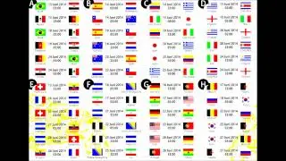 World Cup 2014 Schedule [OFFICIAL]