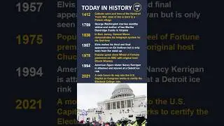January 6: What Happened in History Today? #history #facts #shorts