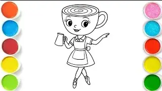 Ballerina Cappuccina Drawing, Painting & Coloring For Kids and Toddlers_ Easy Art