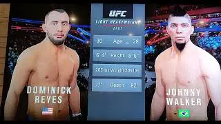 UFC 13 EVENT PRUDENTIAL CENTER DOMINICK REYES VS JOHNNY WALKER