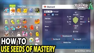Как использовать семена мастерства в Pokemon Legends ZA