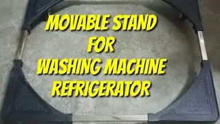 HOW TO ASSEMBLE MOVABLE STAND FOR WASHING MACHINE & REFRIGERATOR |
