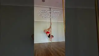 Intermediate Spin Combo with Jade Split Pole Trick Beautiful Archer transition #spinningpole #shorts