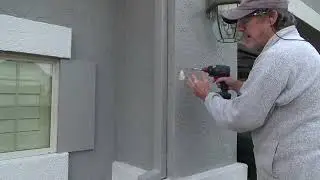 Как установить кронштейн для флагштока на оштукатуренную стену. Часть 3