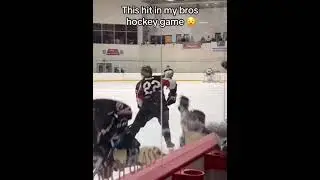 HUGE HIT #highschoolsports #hugehit #hockey