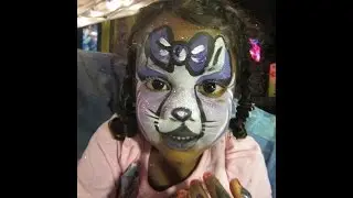Baby Cat Facepainting (3 min 27 sec.Music and double time video)