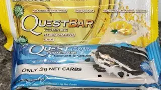 Quest Bar: Lemon Cream Pie and Cookies & Cream Review