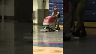 Cleaning Power of The Sidewinder Floor Machine. #shorts