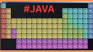 Java - How to Create a Periodic Table in Java Swing Using Netbeans [ With Source Code ]