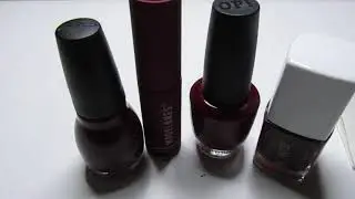 My Burgundy One Coat Nail Polishes
