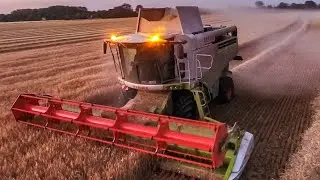 Claas Lexion 740 / Geteideernte - Grain Harvest  MOISSON 2019 (Nacht - Dreschen)