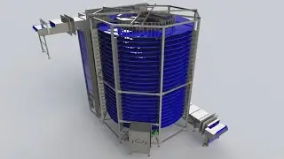 Спиральный конвейер с барабаном типа LOTENSION (C-DRIVE)