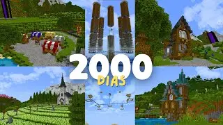 TUDO QUE FIZ NO MEU MUNDO ETERNO DE 2 MIL DIAS! MINECRAFT BEDROCK 😱❤️#minecraftbedrock #pe #hardcore