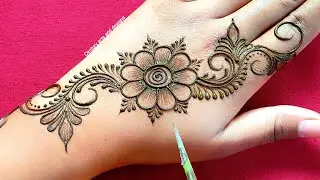 New stylish back hand mehndi design 😍 easy simple mehndi | mehndi ka design | mehndi design | mehndi