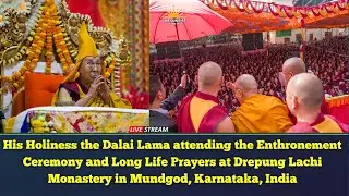 Long Life Offering Ceremony by Drepung Monastery at the Drepung Lachi Monastery in Mundgod,Karnataka