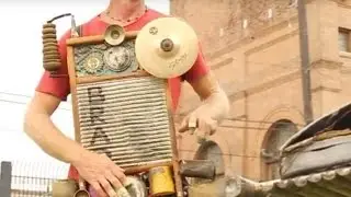 Washboard & Mobile Percussion Performance by Brad and Clyde Casey @ New Orleans