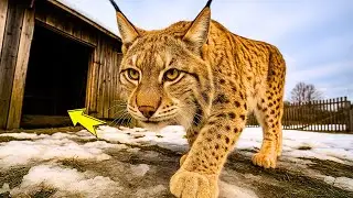 Die Leute waren schockiert, als sie merkten, warum der Luchs in ihre Scheune gekommen war.