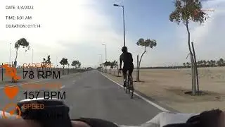 2022 Ride#10-2 Qatar Olympic Cycle Track Morning Ride - Water Pitstop to Zero km with nasty wind
