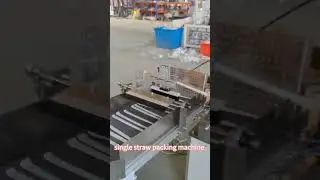 automatic drinking straw loading machine in-line packing machine