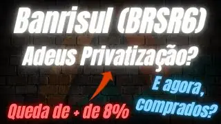 Banrisul (BRSR6) - Adeus para o ativo? Privatiza&ccedil;&atilde;o MAIS LONGE!