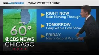 Some rain Wednesday night, gray with a few showers Thursday in Chicago