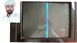 Crt TV horizontal line problem solved. URDU HINDI.Ameer tv.,